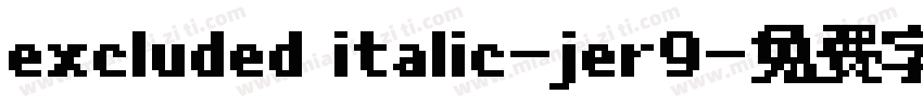 excluded italic-jer9字体转换